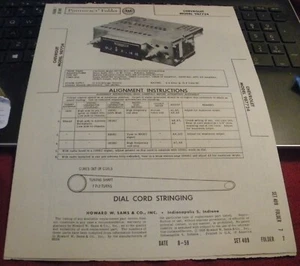 CHEVROLET AM AUTOMOBILE RECEIVER MODEL: 987724 (SAMS PHOTOFACT 409-7) - Picture 1 of 1