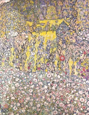 Paisaje hortícola de Gustav Klimt con impresión en lienzo de giclee en la cima de la colina arte 8x10 Foto 1 de 2