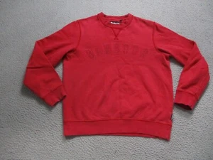 Barbour Sweater Mens Medium Red Long Sleeve Crewneck Pullover Sweatshirt Jumper - Picture 1 of 10