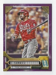 2022 Topps Gypsy Queen #195 Eugenio Suárez Malva Paralelo #'d 63/75 ~ Rojos - Imagen 1 de 2
