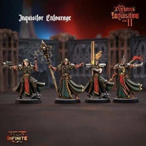 Inquisitor Entourage - Wargames - 9th age - d&d - tabletop gaming - Imagen 1 de 1