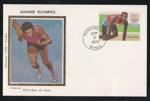 USA 1979 FIRST DAY COVER SILK CACHET SUMMER OLYMPIC GAMES ISSUE - Picture 1 of 1