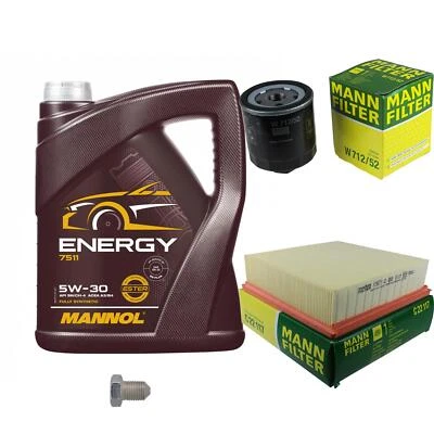MANN Inspektionspaket 5 L MANNOL Energy 5W-30 für VW Polo Coupe 1.3 Cat 86C 80 - Bild 1 von 4