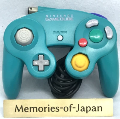 Duty Free!  Nintendo GameCube Controller Emerald Green Blue DOL-003 From Japan - Image 1 of 4
