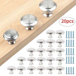 20x Stainless Steel Door Knobs Cabinet Handles Cupboard Drawer Kitchen Pulls USA - Picture 1 of 14