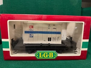 LGB 4003 LGB Spur G 4003 Flachwagen und Containerladung / Karton - Bild 1 von 9