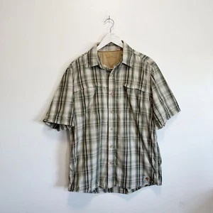 Camicia uomo CARHARTT Force verde a quadri manica corta con bottoni davanti M Medium - Foto 1 di 7