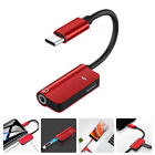  Red Alloy Shell Audio Cable Adapter Type- USB to 3.5mm Jack