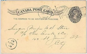 CANADÁ - HISTORIA POSTAL - TARJETA DE PAPELERÍA PRIVADA - MEDICINA 1897 - Imagen 1 de 2