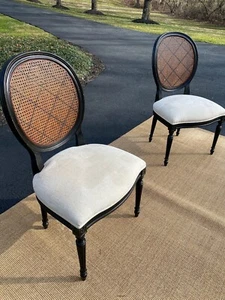 Ethan Allen (Chrystiane) Dining Side Chairs - Picture 1 of 11