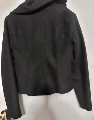 Sudadera con Capucha Edun Color Sólido Carbón Cremallera Talla Mediana Nueva con Etiquetas Foto 1 de 4