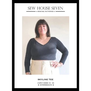 Curvy Skyline T-Shirt | Schnittmuster | Sew House Seven | US 16-34 - Bild 1 von 9