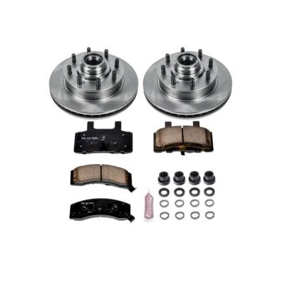 Kit de freio a disco PowerStop - Dianteiro - Compatível com Chevrolet C1500 Suburban 1994-1999, Chev - Imagem 1 de 4