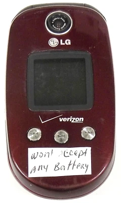 Celular flip LG VX8350 - Vermelho e preto (Verizon) - Imagem 1 de 3