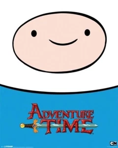 PÓSTER DE TIEMPO DE AVENTURA ~ FINN FACE 16x20 Cartoon Network - Imagen 1 de 1