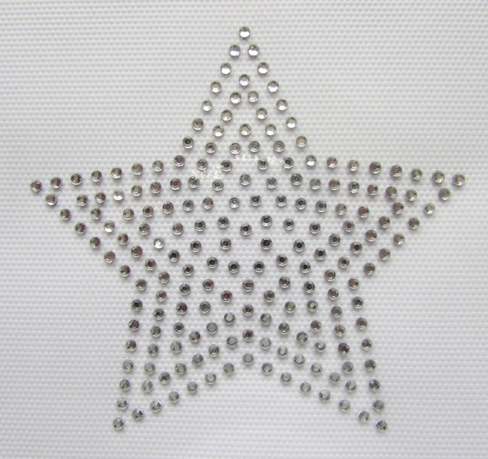 THE SPARKLE FAIRY STAR C Bügelbild Hotfix Strass Diamant Transfer Motiv, TANZ, GYM, HOCHZEIT