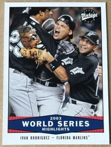 IVAN RODRIGUEZ 2004 UPPER DECK VINTAGE W.S. HIGHLIGHTS Card #324 NM-MT Condition - Picture 1 of 2