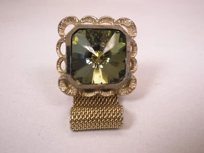 Зеленые стразы DANTE один винтажный запонки ссылка замена потерял/сломал zo48 - Изображение 1 из 4