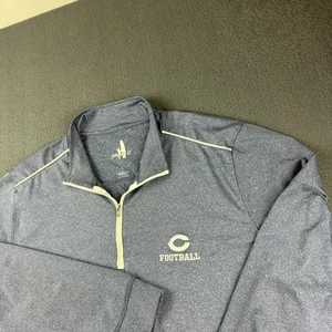 Pullover Johnnie O Para Hombre L Azul 1/4 Cremallera Chicago Bears Cubs Fútbol Rendimiento - Imagen 1 de 14