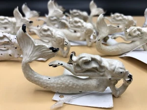 MEERJUNGFRAU KNAUF abgenutzt weiß Metall Schublade Zug Maritim Dekor Strand - Menge 11 - Bild 1 von 9