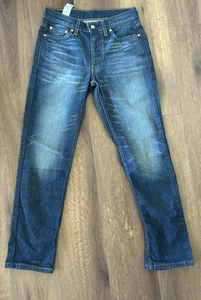Bota elástica Levi's 514 Jeans para hombre 29 x 30 tiro medio recto lavado oscuro - Imagen 1 de 11