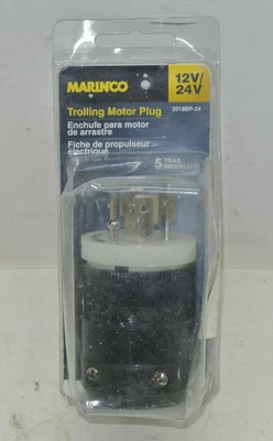 #21984 Marinco Trolling Motor Replacement Plug 12V/24V for 2018BR & 2018BR-MB - Image 1 of 2