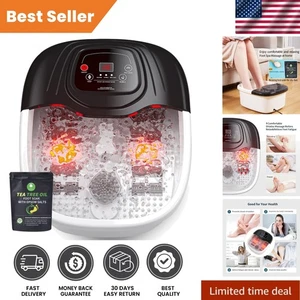 Remojador de pies con calentamiento rápido, 8 rodillos de masaje y luz roja - Regalo para mimos - Imagen 1 de 9