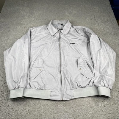 Chaqueta de bombardero vintage solo para miembros para hombre 1X gris cremallera completa cortavientos ligera Foto 1 de 4