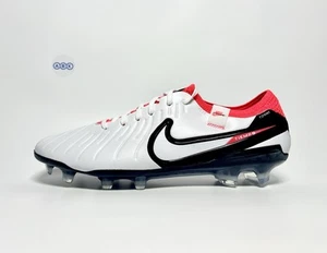 Nike Tiempo Legend 10 FG Flyknit Fußballschuhe weiß rot schwarz versch. Größen - Bild 1 von 24