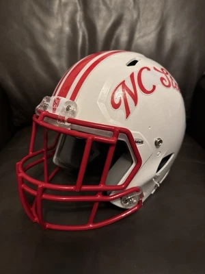 Casco de fútbol americano Riddell Speed tamaño completo City of Oaks personalizado NC State Wolfpack Foto 1 de 4