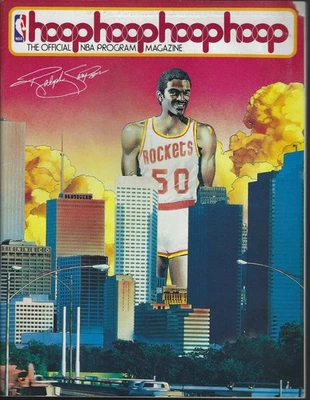 1983-84 Houston Rockets @ Cleveland Cavaliers NBA Hoop Magazine/Program Sampson - Image 1 of 3