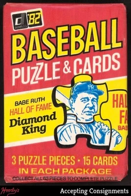 1982 Donruss Baseball Sealed Wax Pack - Babe Ruth Puzzle, Cal Ripken Jr. RC ? - Image 1 of 2