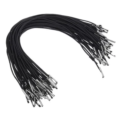 Cordón elástico de púas, banda de bucle con púas de metal de 10 pulgadas y 110 piezas y negro Foto 1 de 4