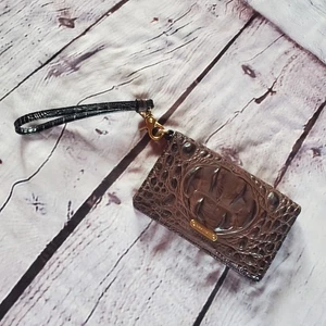 Brahmin Debra Muñequera OS Pecan Melbourne Cuero Repujado Billetera Bolso sin asas - Imagen 1 de 9