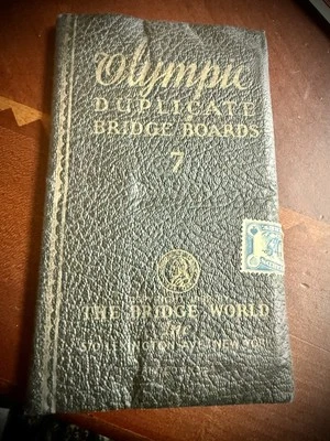 1932 Olympic Duplicate Bridge Board by Ely Culbertson Bridge World  - Image 1 of 4
