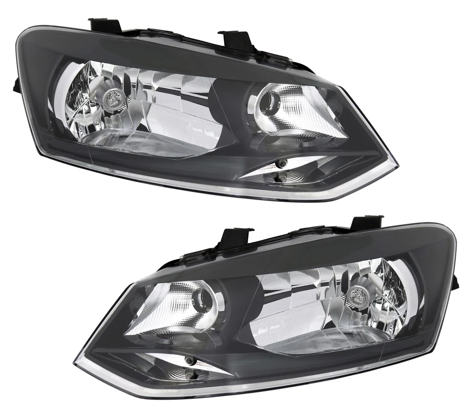 Scheinwerfer Set für VW Polo 5 6R 2009-2014 H4 Halogen Single TRENDLINE - Bild 1 von 4