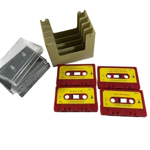 Vintage Golden Book Cassette Tapes Lot of 4 W Stand NO Books - Picture 1 of 8