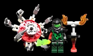 LEGO GENUINE SPIDER FLYER SHIP crowler + MORRO LLOYD GREEN EVIL GHOST TOP - Picture 1 of 9
