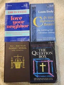 (CB4) Lot 4 Christian Books 1967 Sunday Missal, '64 Question Box, 2 Louis Evely - Picture 1 of 7