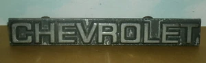 Vintage 1980's Chevy Malibu Chevrolet Name Grill Emblem (7") Part # 14013244 - Picture 1 of 6
