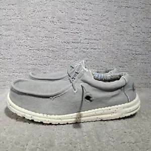 Hey Dude Men's Size US 10 Gray Wally Stretch Iron Moc Toe Moccasin Shoes - Picture 1 of 11