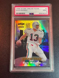 1996 SCORE DREAM TEAM DAN MARINO PSA 9 #7 MIAMI DOLPHINS HOF - Bild 1 von 2
