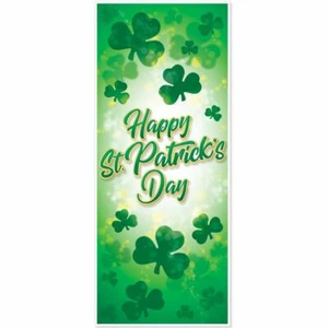 Happy St Patrick's Day All Weather Door Cover 30" x 6' St Patrick's Decorations - Picture 1 of 1