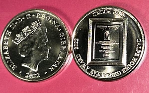 Gibraltar 🇬🇮 moneda £1 libra 2022 calpe house UNC nuevo QEII última ronda libra - Imagen 1 de 7