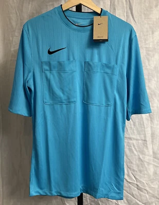 Nike Dri-Fit Fútbol/Fútbol Doble Bolsillo Árbitro Camisa Azul DH8024-447 -Talla M Foto 1 de 4