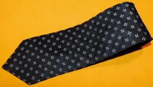 MEN'S CERRUTI 1881 MADE IN FRANCE BLACK/WHITE FLORAL TIE - TIES - NECK TIES. - Picture 1 of 3