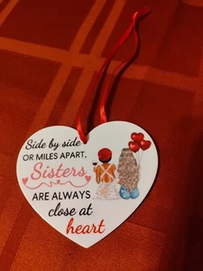 Ornament, Sisters, Picture printed on both sides - Picture 1 of 2