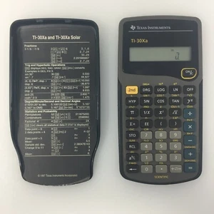 Texas Instruments TI-30XA Scientific Calculator w/ Case in Working Condition - Picture 1 of 9