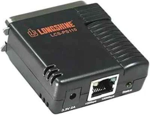 Longshine PS110 – Print server black - Afbeelding 1 van 2