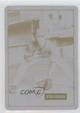 2005 Bowman Heritage Printing Plate Black 1/1 Ryan Braun #341 3c6